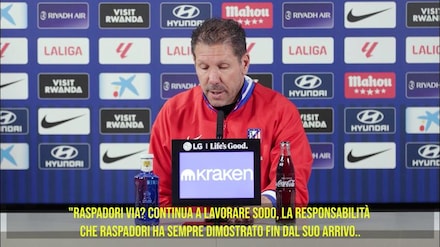 Simeone: "Raspadori via? Non c'è nulla di correlato ad una sua partenza"