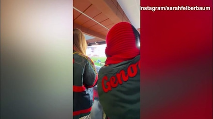 Genoa, Sarah Felberbaum e i figli a Marassi per vedere Daniele De Rossi