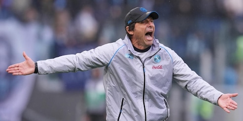 Conte dopo Lazio-Napoli: "Mercato? Non ne parlo, l'anno scorso ha portato sfiga con Kvaratskhelia..."