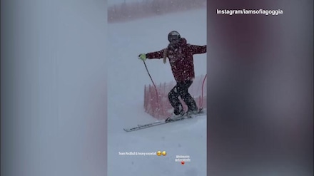 Sofia Goggia nella tormenta di neve