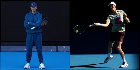 Sinner e Cahill, altro che addio: eccoli al lavoro insieme in campo agli Australian Open