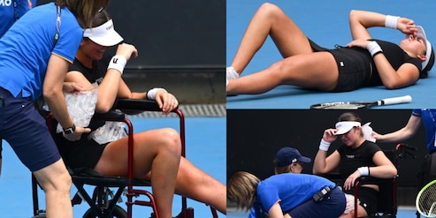 Australian Open shock, Stakusic lascia il campo in sedia a rotelle: le immagini
