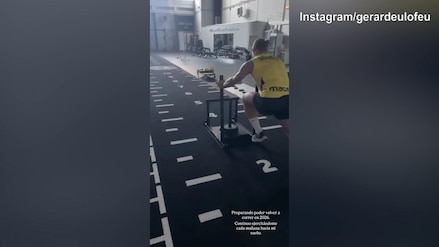 Delofeu, duro allenamento in palestra