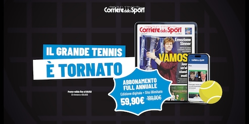 È tornato il grande tennis: seguilo con noi, l'abbonamento è in promozione!