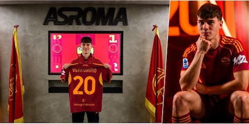 Roma, ecco Venturino: le prime foto in maglia giallorossa