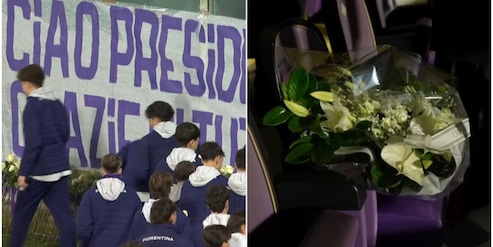 La Fiorentina si commuove per l'ultimo saluto al presidente Commisso