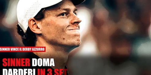 Sinner schianta Darderi e vola ai quarti