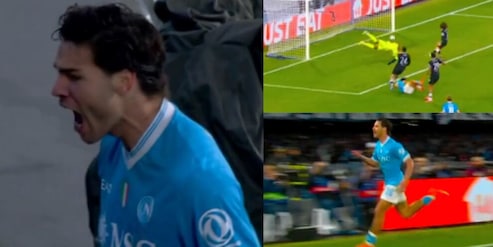 Vergara scatenato: le foto del primo gol con il Napoli che fa esplodere il Maradona