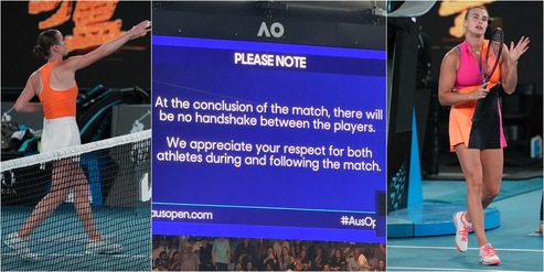 Sabalenka e Svitolina, altro che stretta di mano: l’incredibile annuncio sul tabellone della Rod Laver Arena