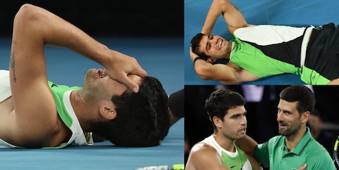 Trionfo Alcaraz, la reazione dopo l'ultimo punto: le lacrime e l'abbraccio con Djokovic, le foto