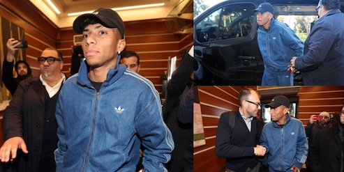 Alisson Santos a Villa Stuart per le visite mediche con il Napoli