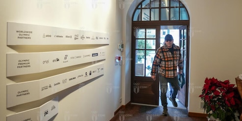 Alberto Tomba illumina Casa Italia a Cortina