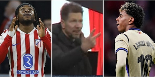 Bufera in Spagna per il gesto con la mano di Simeone a Yamal durante Atletico-Barcellona: la presa in giro fa discutere