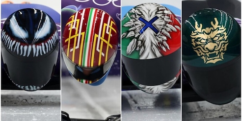 Allo Skeleton la medaglia d'oro dei caschi più originali