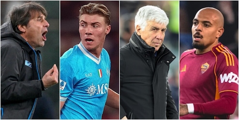 Napoli-Roma: le probabili formazioni di Conte e Gasperini