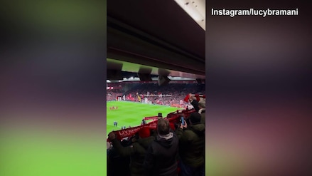 L'atmosfera magica di Anfield Road ripresa da Lady Chiesa