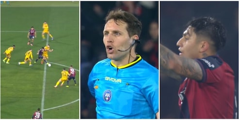 L'arbitro assegna prima la punizione e poi il rigore: cosa è successo durante Bologna-Udinese