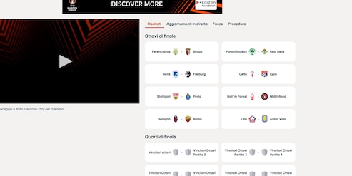 Europa League sorteggio: Roma-Bologna, sarà derby italiano