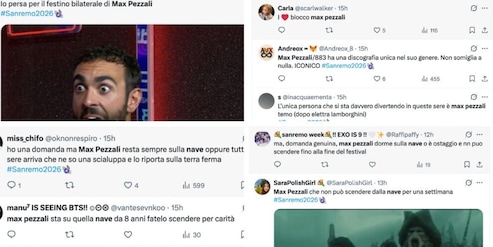 "Max Pezzali re delle maree, liberatelo": le esibizioni sulla nave fanno impazzire i social