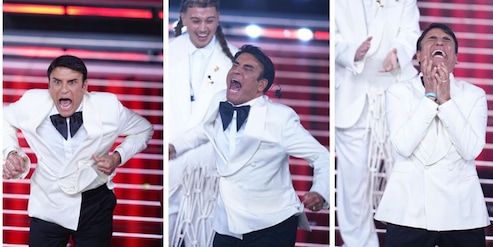 Succede di tutto a Sanremo: Sal Da Vinci esulta in ginocchio, piange e impazzisce di gioia