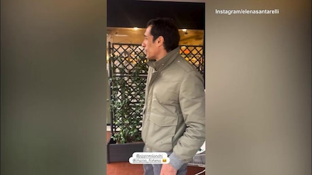 Corradi, incontro a sorpresa al supermercato