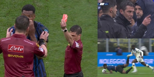 Inter indemoniata, proteste furibonde per il gol di Krstovic: Dumfries cade, Chivu espulso