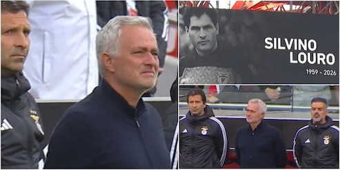 Mourinho in lacrime per Silvino: lo Special One si commuove durante il minuto di silenzio