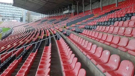 Bosnia-Italia, lo stadio di Zenica con la neve sullo sfondo