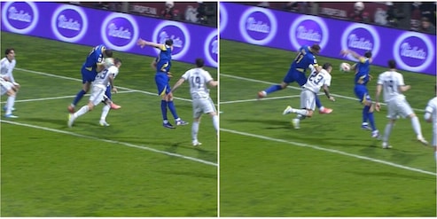 Quanti dubbi sul gol della Bosnia: possibile tocco di braccio, il replay scatena le proteste