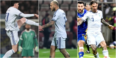 Pagelle Italia dopo il disastro: Bastoni, che azzardo. Dimarco paga dazio, Politano non incide