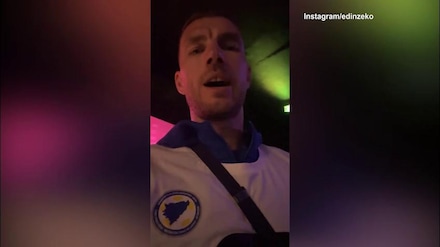 Dzeko in discoteca, grande festa dopo aver eliminato l'Italia
