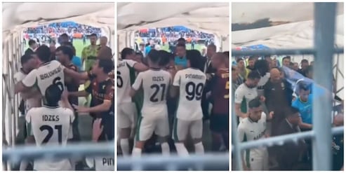 Rissa Genoa-Sassuolo: Berardi è una furia: le immagini dal tunnel del Ferraris