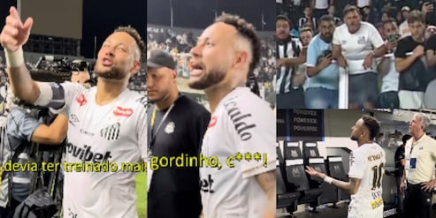 Neymar perde la testa: un tifoso lo insulta dagli spalti, lui impazzisce e si sfoga dopo la partita