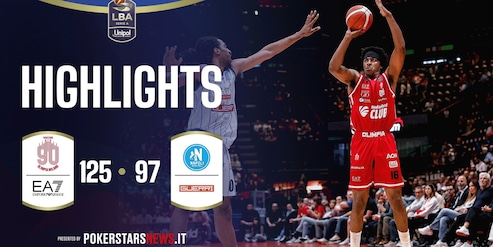 EA7 Emporio Armani Milano - Guerri Napoli | PokerstarsNews Highlights Serie A Unipol 2025/2026