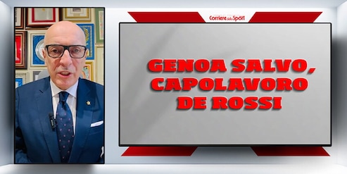 Genoa salvo, capolavoro De Rossi