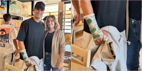 Alcaraz con il tutore rigido al polso destro: la foto sui social allarma tutti. Ecco i tornei che rischia di saltare