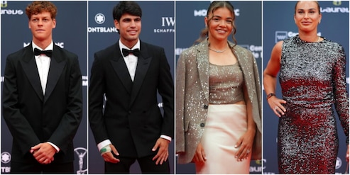Serata di gala a Madrid, ci sono Sinner e Alcaraz (con il tutore): tutto il mondo dello sport in passerella