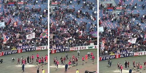 Caro amico ti... fischio: il Bologna a testa bassa sotto la Curva