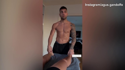 Lautaro Martinez, servizio da fisioterapista per...Agustina