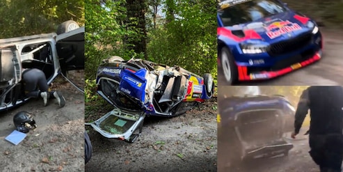 Incidente shock per il padre di Verstappen: auto completamente distrutta in un rally in Belgio