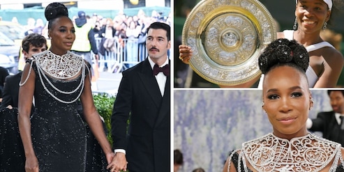 Venus Williams al Met Gala, la collana che celebra Wimbledon, famiglia e lotta per l’uguaglianza