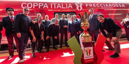 La Coppa Italia sui treni ad alta velocità: il viaggio speciale in vista della finale Lazio-Inter