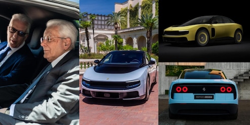 Svelata la nuova Ferrari Luce: la prima elettrica di Maranello presentata al Quirinale davanti al Presidente Mattarella