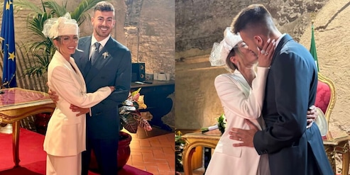 El Shaarawy e Ludovica Pagani si sposano in comune: le foto del matrimonio