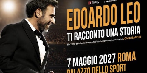 Edoardo Leo al Palazzo dello Sport di Roma con "Ti racconto una storia"