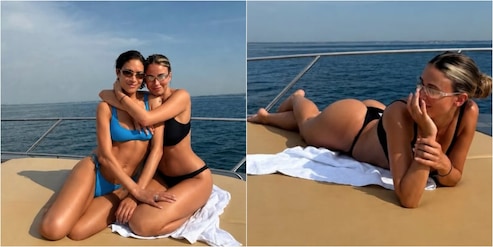 Diletta Leotta in vacanza al mare con Elodie prima di partire per i Mondiali