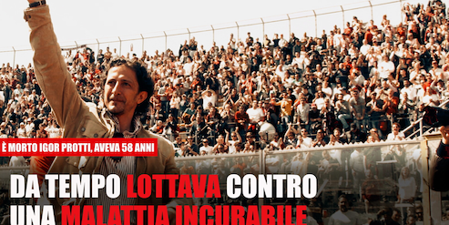 Calcio in lutto, è morto Igor Protti