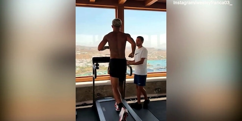 Instancabile Wesley: allenamento con vista
