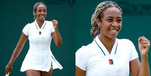 Tyra Grant illumina Wimbledon col suo sorriso: che show la prima vittoria slam