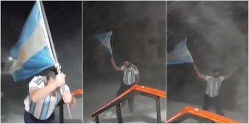 Il gol di Lautaro Martinez scatena la festa anche in Antartide: la bandiera argentina sventola a -23°C